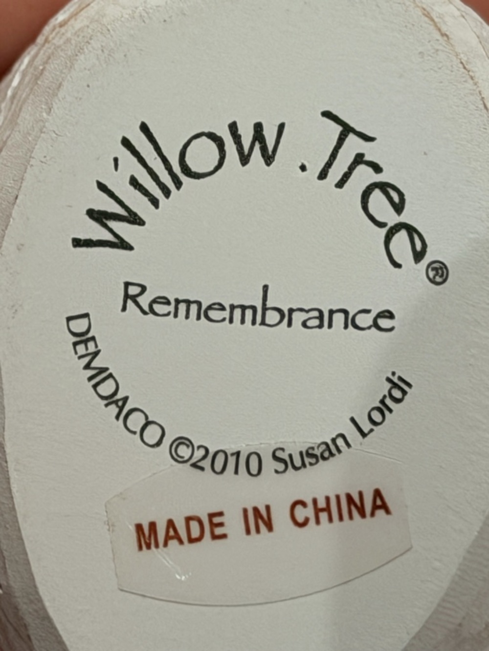 Willow Tree White and Brown 'Remembrance' Figurine Base - Picture 3 of 4